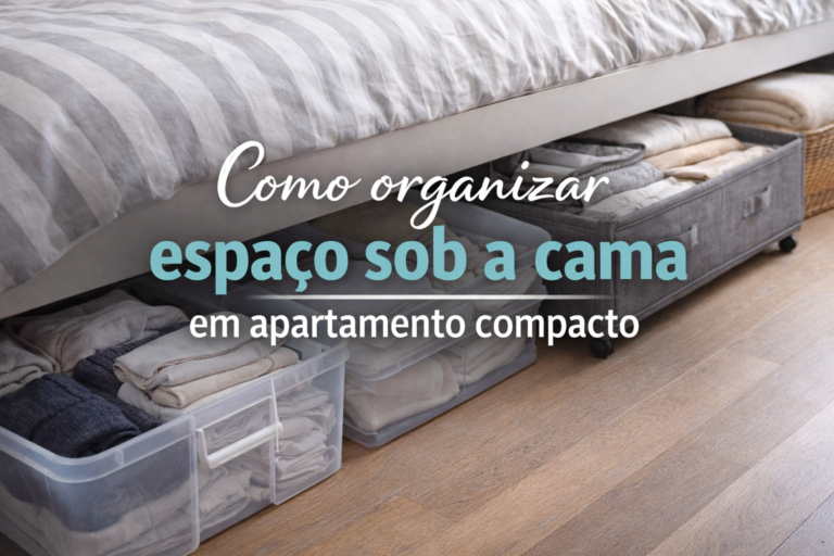 Como organizar espaço sob a cama em apartamento compacto