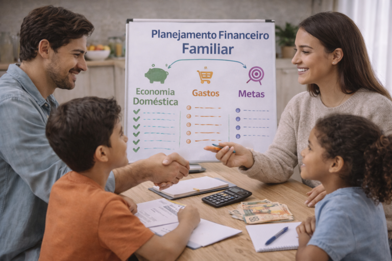 Planejamento financeiro familiar: Como envolver todos na economia doméstica.